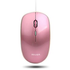 IRIVER MUTE 靜音有線鼠標 IR-M1, 玫瑰金, 紅外-M1