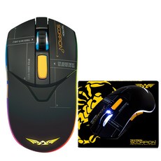 ARMAGGEDDON RGB 遊戲鼠標 TEXTRON Scorpion 7, 德事隆蝎子 7, 黑色的