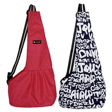 Pet Nine 狗狗與貓咪親密背帶 2件組, 紅色, 斯佩爾藍