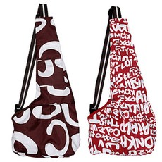 Pet Nine 狗狗與貓咪親密背帶 2件組, 圖案棕色, 斯佩爾紅