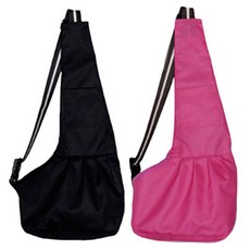 Pet Nine 狗狗與貓咪親密背帶 2件組, 黑色, 粉紅色