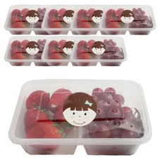 耐熱飯盒組 S2, 1套, 身體 8p + 蓋子 8p + 女孩貼紙 8p