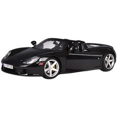 모터맥스 1/18 2004 포르쉐 카레라 GT 자동차 작동완구, Black, 1개
