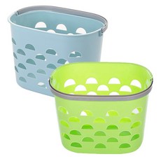 河綠多籃2p套組綠+天藍, 1套, 綠+天藍