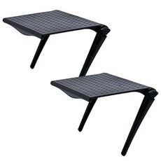 River Green螢幕支架置物架 黑色, 2件