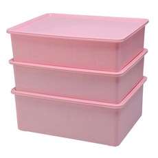 多用途內衣襪子收納袋 3 件裝粉色, 粉紅色, 1組