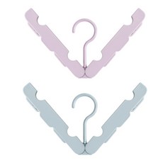 리버그린 여행용 접이식 옷걸이 특, 랜덤 발송, 2개