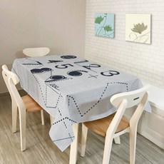 Ecodi 無法使用的桌布, 數字, 140 x 140 厘米