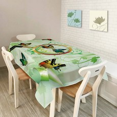 ecody 生活蝴蝶桌布, 混合顏色, 140 x 140 cm