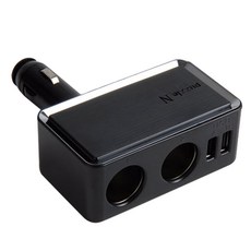 퍼즐 차량용 접이식 USB 더블 소켓 3100mA, 1개