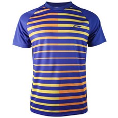 LI-NING 男款短袖條紋運動T恤 AAYL119-2