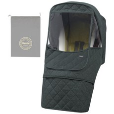 마니또 멜란지 패딩 알파 소형 방한커버 다이아 + 보관주머니, 카키그레이, 1개