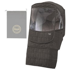 마니또 멜란지 패딩 알파 소형 방한커버 블럭 + 보관주머니, 초코, 1개