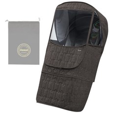 마니또 멜란지 패딩 베타 유모차 방한커버 블럭 + 보관주머니, 초코, 1세트