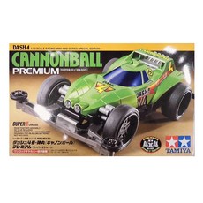 타미야 미니 4WD 대시 4호 캐논볼 프리미엄 슈퍼 II 섀시 미니카, 혼합 색상, 1개