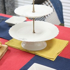 10X10 8支染色亞麻餐巾布 L號, 芥末黃, 1個