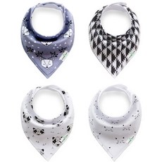 Little Tots 嬰兒北歐風圍兜4件組