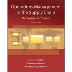 Operations Management in the Supply Chain: Decisions and Cases, Irwin Professional Pub