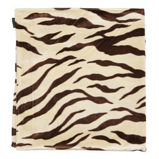 DK HOME 超細纖維斑馬紋嬰兒毛毯 S號, 棕色