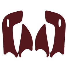 Chamaaroo 基本款車門防踢墊 雪佛蘭, 酒紅色, Magnus