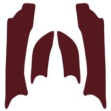 Chamaaroo 基本款車門防踢墊 雪佛蘭, 酒紅色, Winstorm