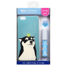 페리오 마우스 스프레이 + 시로마로 휴대폰 케이스 아이폰6/6s 청록 아무생각없다시바, 1세트