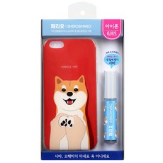 페리오 마우스 스프레이 + 시로마로 휴대폰 케이스 아이폰6/6s 빨강 어쩌라고시바, 1세트