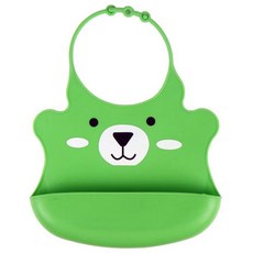 Rieto 嬰兒矽膠圍兜, 綠色, 1入