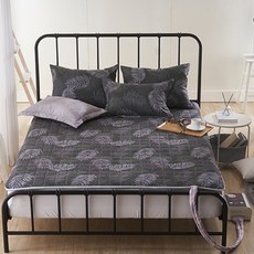 밀크디자인 뮬란 세미마이크로 온수매트커버 Q 카키블랙, 1개