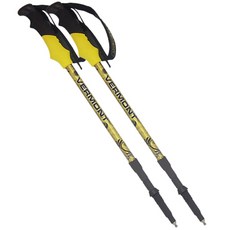 VERMONT 4段登山杖 2入, 黃色的