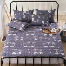 밀크디자인 덤보 세미마이크로 온수매트커버 Q 그레이, 1개