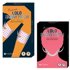 LOLO SKINNY 小腿貼片 10p + 面部貼片 10p, 1套
