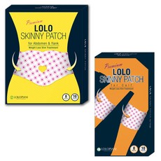 LOLO SKINNY 腹部貼片 10p + 小腿貼片 10p, 1套
