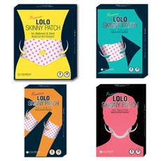 LOLO SKINNY 腹部貼片 10p + 大腿貼片 10p + 小腿貼片 10p + 面部貼片 10p, 1套