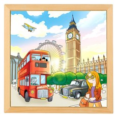educo 倫敦圖案拼圖, 49片, 1組, 49片