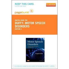 Motor Speech Disorders Passcode: Substrates Differential Diagnosis and Management, Mosby Inc