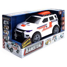 TEAMSTERZ HTI SUV 4 輪救護車操作玩具 + 電池樣品, 混色