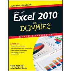Excel 2010 For Dummies Quick Reference