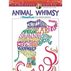 Animal Whimsy: A Wordplay Coloring Book, Dover Pubns