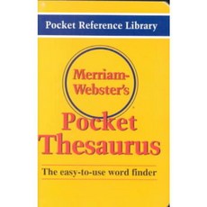 Merriam-Webster's Pocket Thesaurus, Merriam Webster