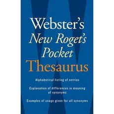 Webster's New Roget's Pocket Thesaurus, Houghton Mifflin Harcourt