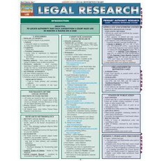 Legal Research Reference Chart, Quickstudy