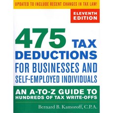 475 Tax Deductions for Businesses and Self-Employed Individuals: An A-to-Z Guide to Hundreds of Tax Write-offs, Taylor Trade Pub