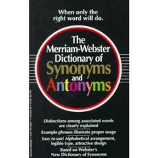 The Merriam-Webster Dictionary of Synonyms and Antonyms, Merriam Webster Mass Market