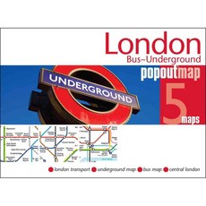 London Bus Underground Popout Map, Compass Maps Ltd