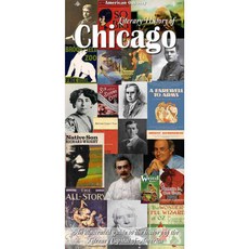 Literary History of Chicago Illustrated Map, Odyssey Books & Maps