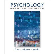 Psychology: Modules for Active Learning, Wadsworth Pub Co