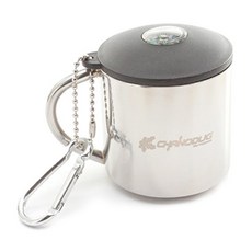 캔버라 chanodug 스테인레스 나침반 컵, 실버, 1개