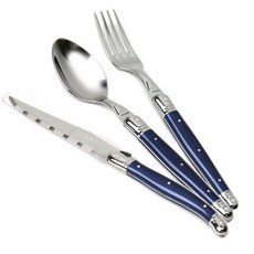 장듀보 양식기 1인조 3p 세트, 다크블루, 1세트