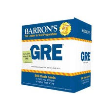 Barron's GRE Flash Cards: 500 Flash Cards to Help You Achieve a Higher Score, Barrons Test Prep